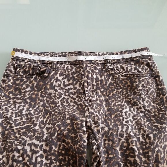 Jen 7 by 7 For All Mankind Animal Print Ankle Skinny Jeans - Picture 8 of 10